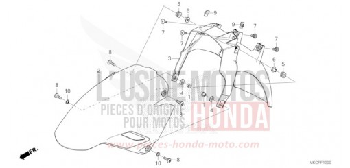 FRONT FENDER GL1800DAN de 2022